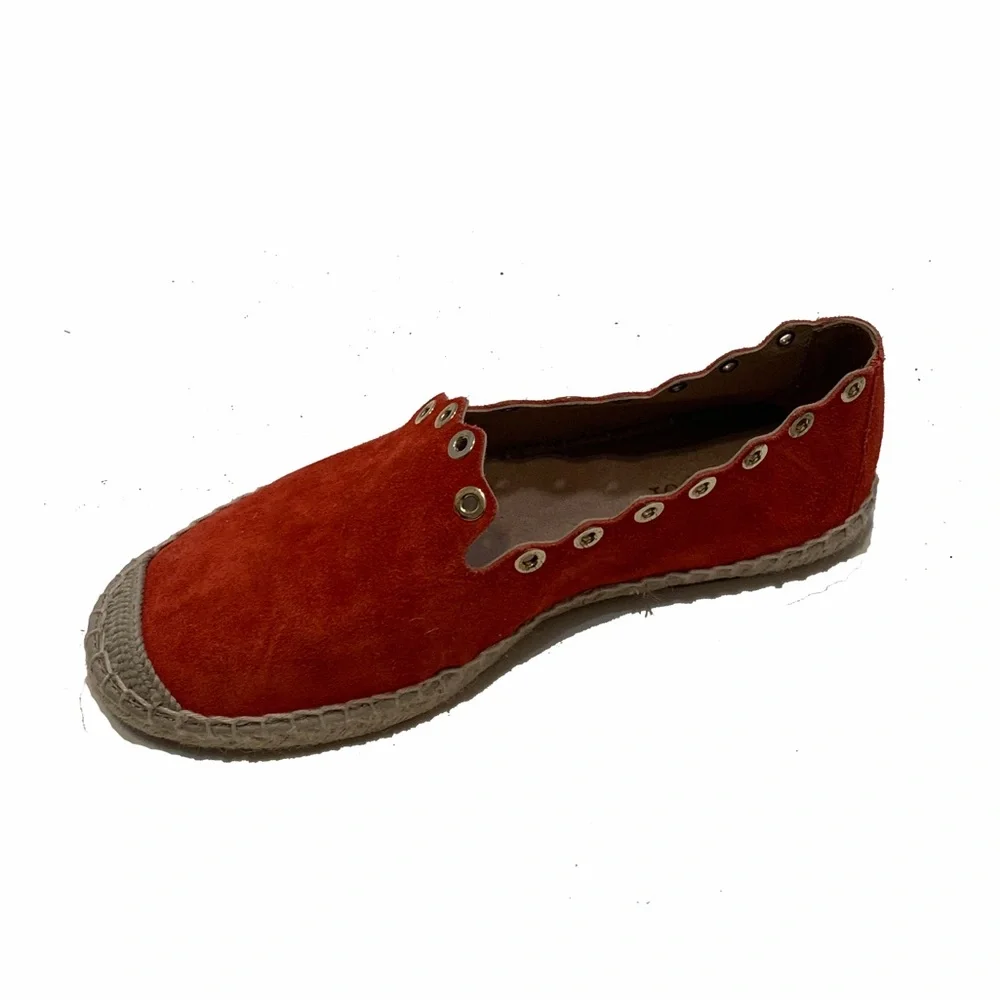 7 / maypol Women's Red Suede Espadrilles
